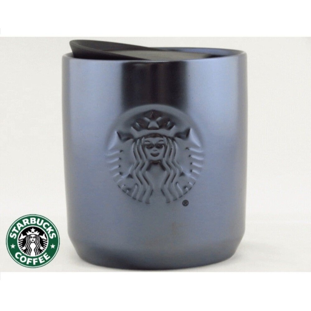 Starbucks 2020 Iridescent Blue Double Wall Short Tumbler 8 OZ - EUC